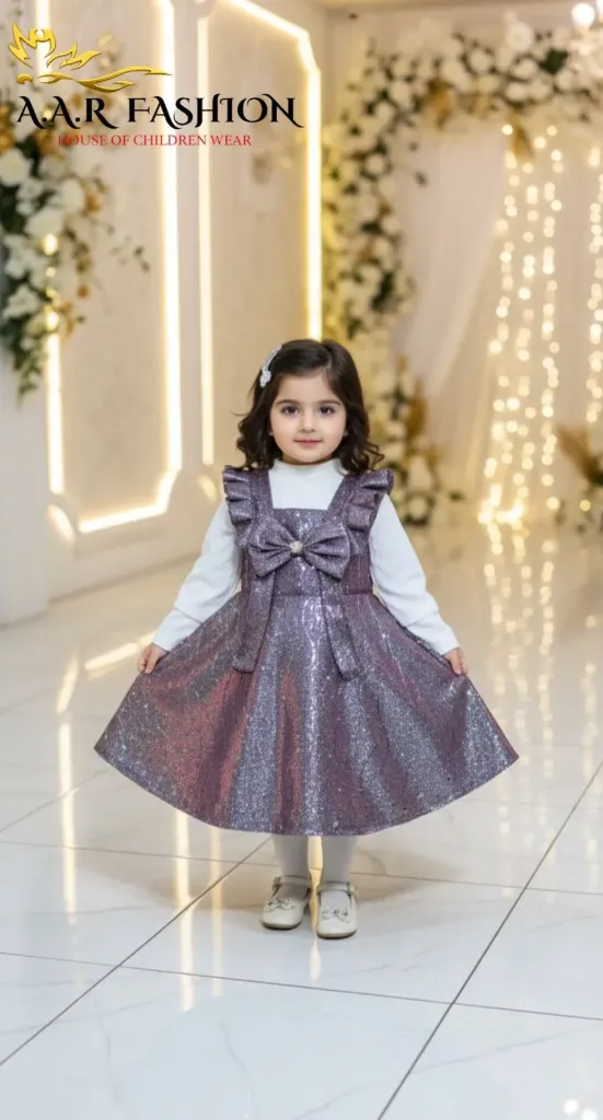 Shiny Party Wear Maxi for Girls